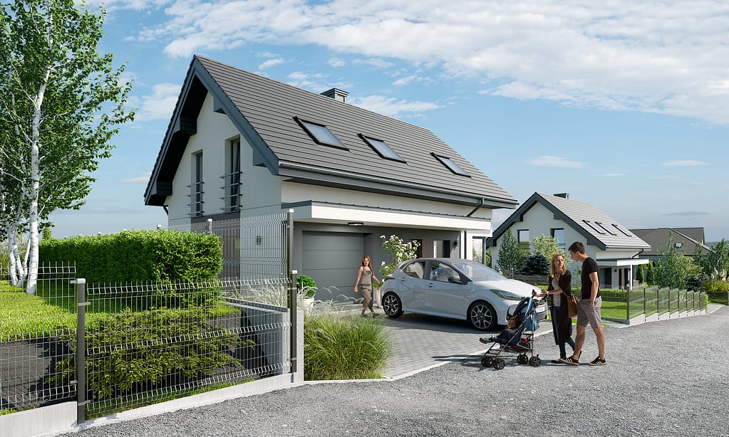 Zrealizowany dom jednorodzinny w Dysie koło Lublina – ul. Poprzeczna