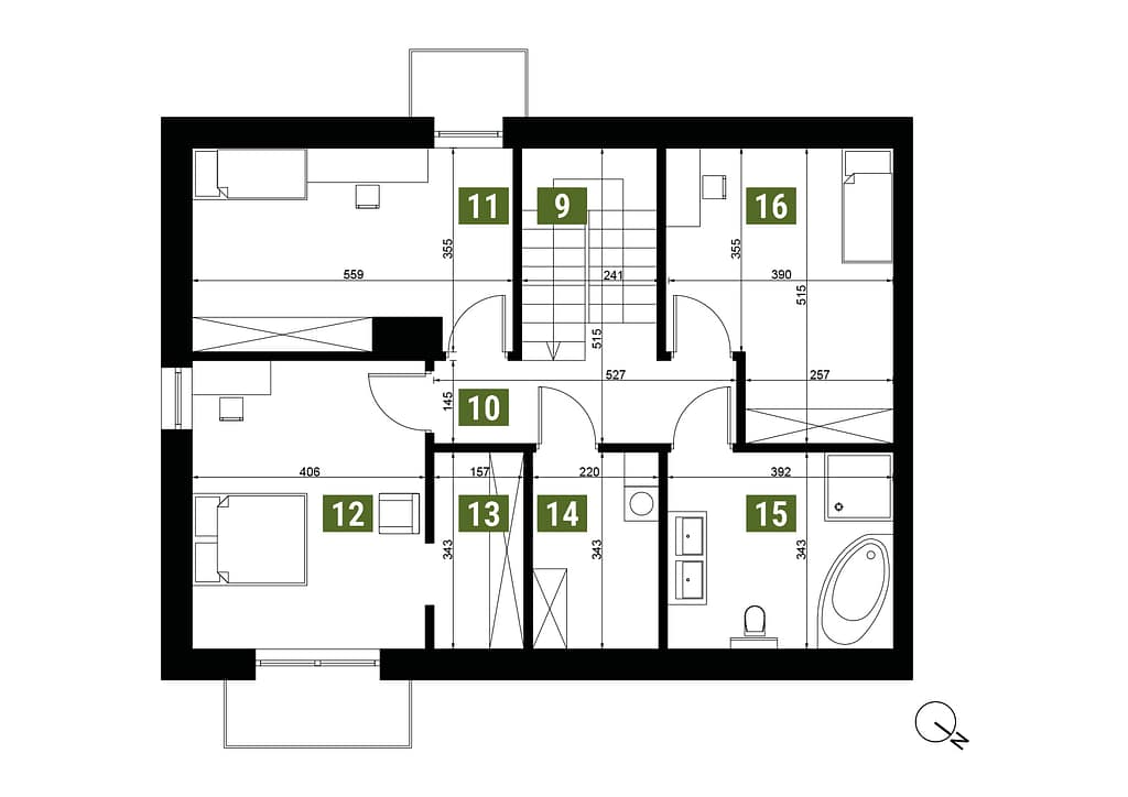 dom z balkonem na poprzedniej inwestycji jaka sprzedaliśmy w Dysie ul. Poprzeczna